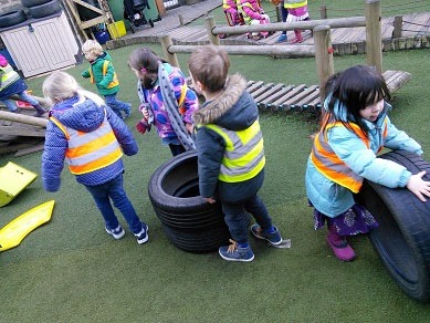 Early Days Nursery children Outside