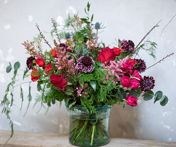 Sample work from Rogue Flowers in Edinburgh's West End
